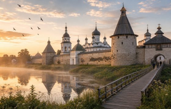 Старая крепость у воды для статьи о необычных местах России