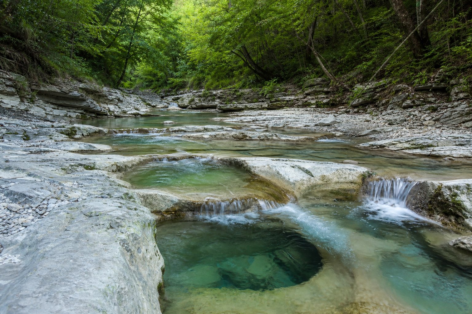 водопады реки Жане в Геленджике