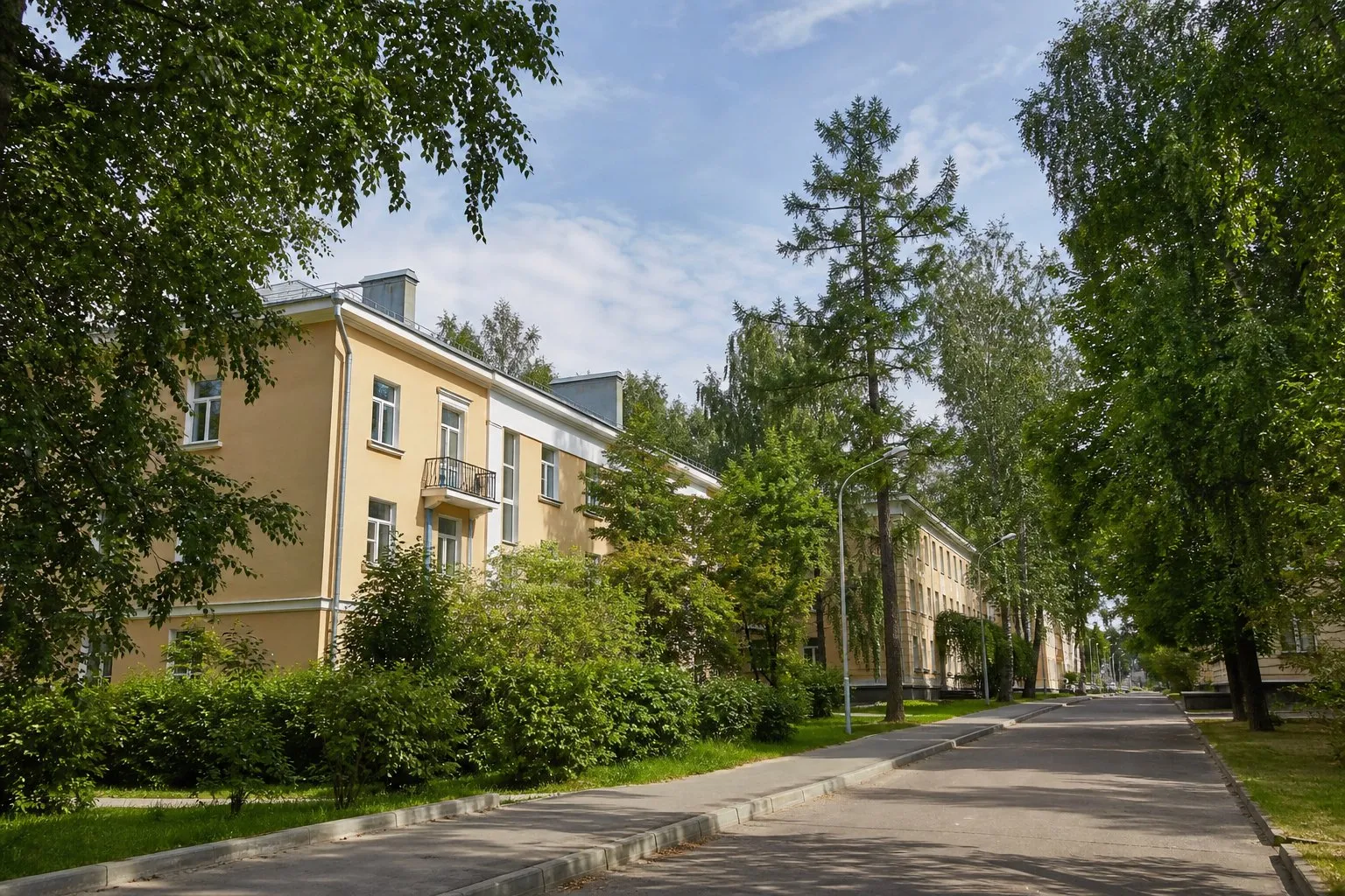 Зелёные улицы научного центра Дубны
