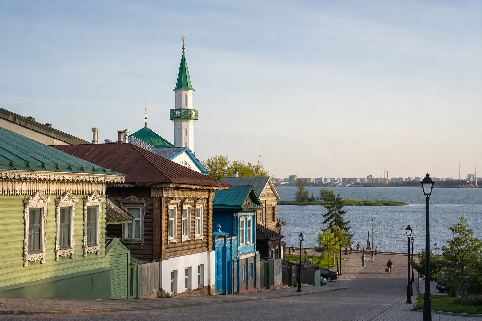 Старо-Татарская слобода и озеро Кабан в поездке на выходные в Казань.