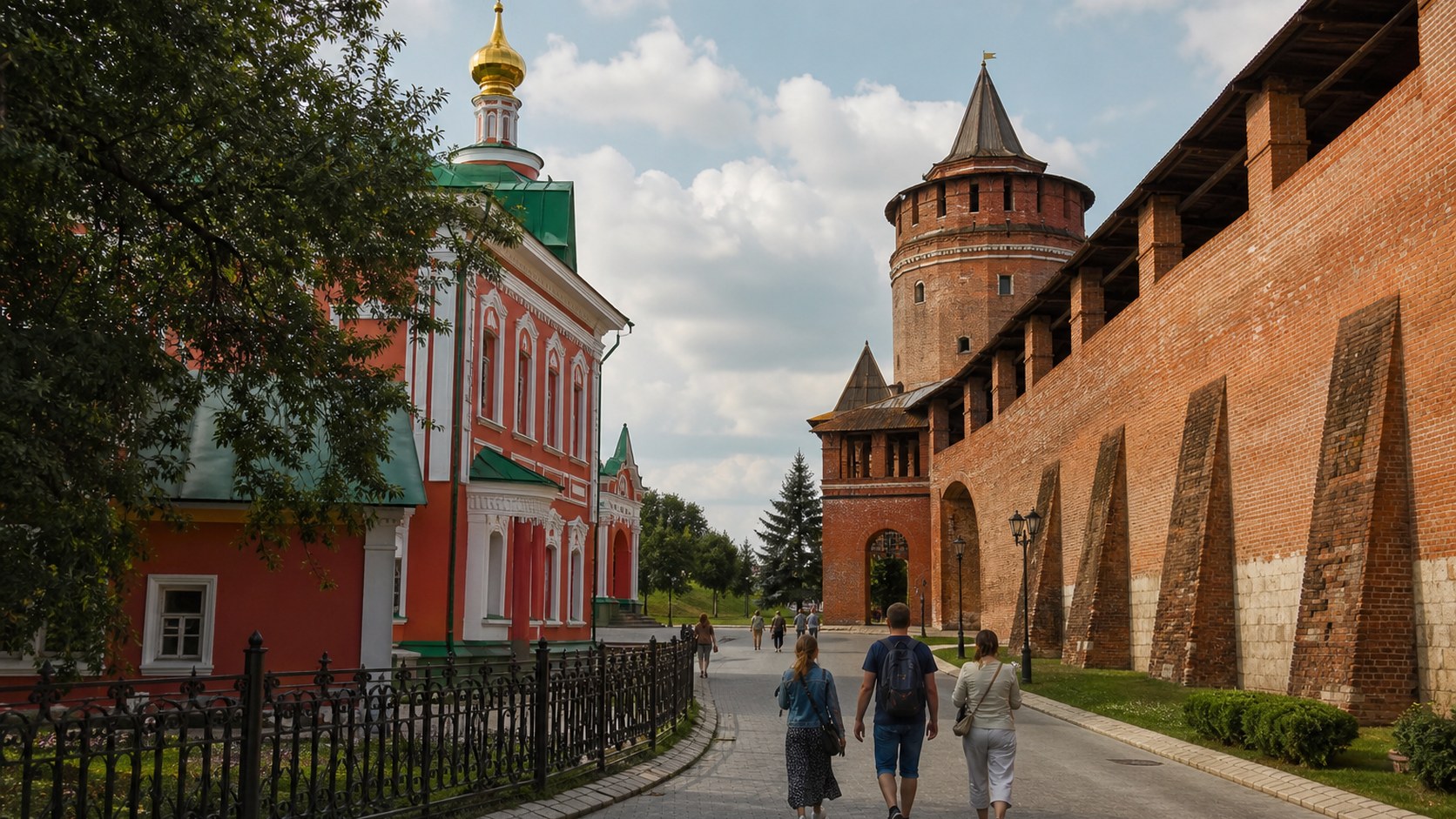Коломенский кремль и старый город в первый день маршрута