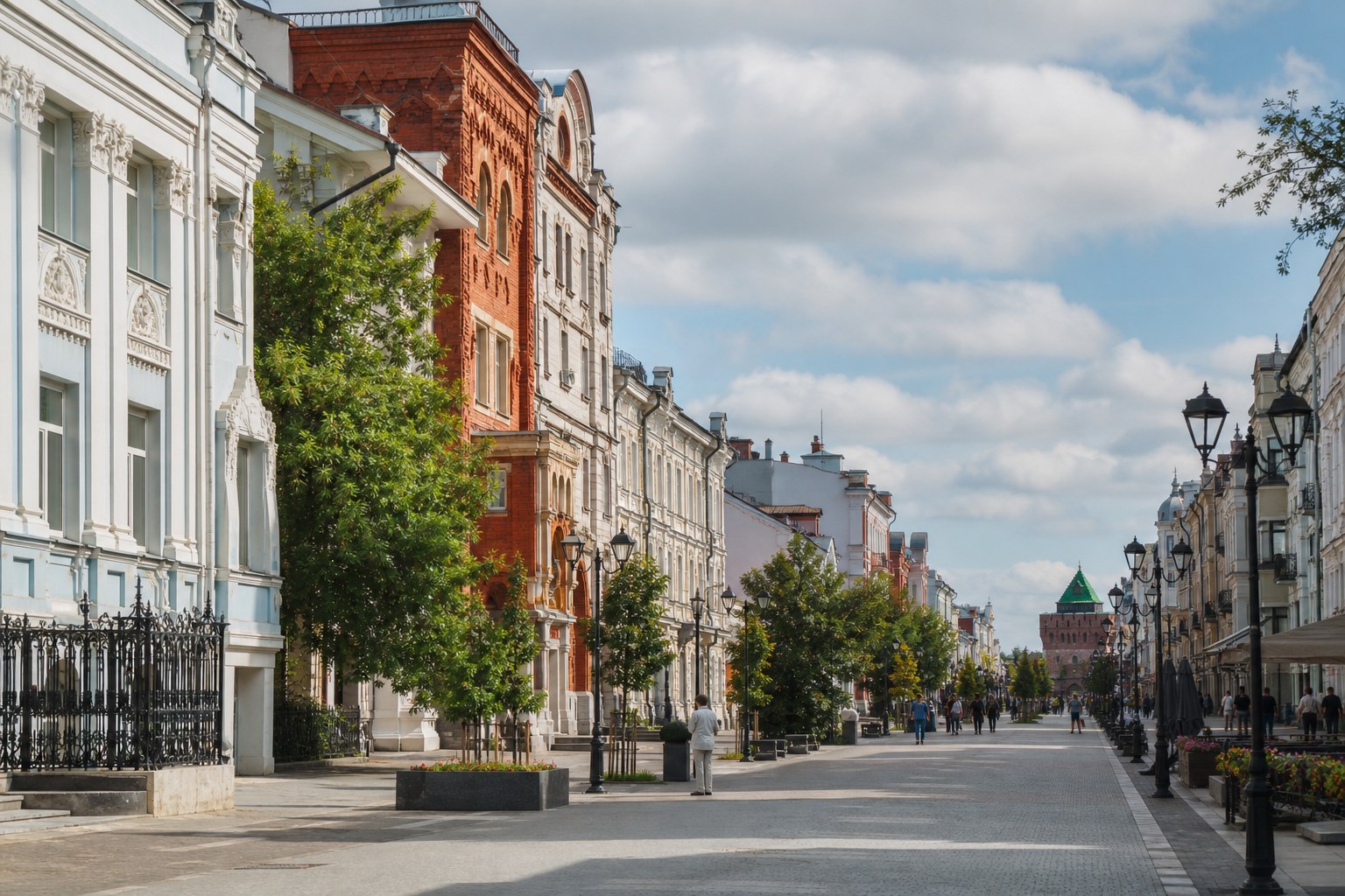 Исторический центр Нижнего Новгорода в третий день маршрута