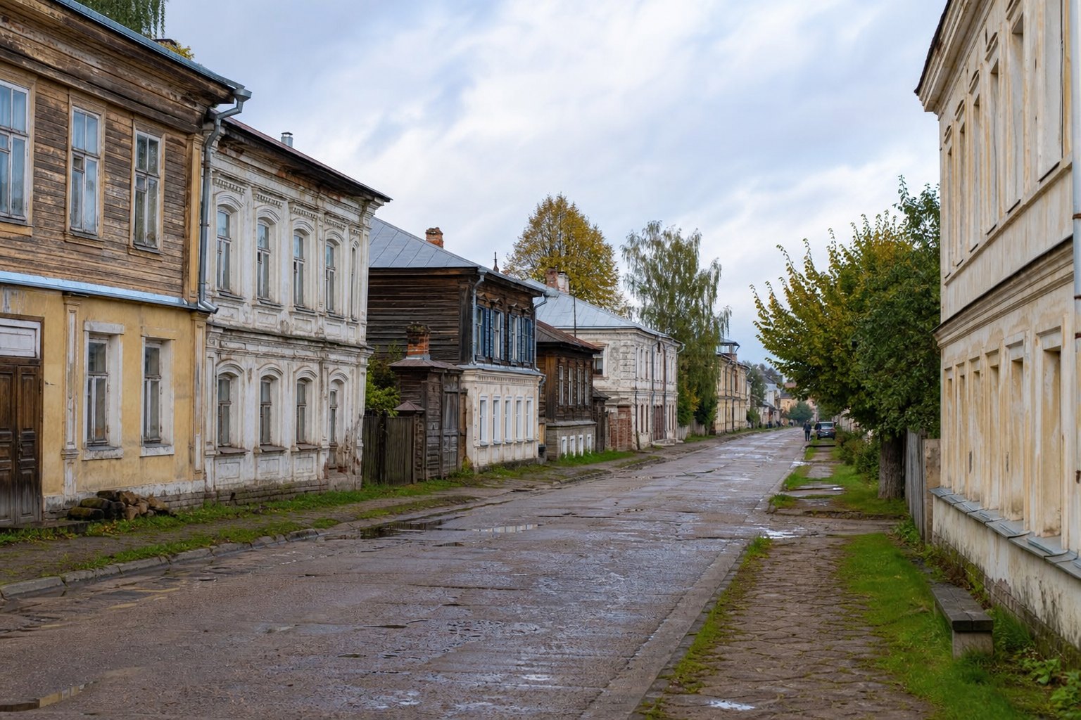 Старые улицы и купеческая застройка Торжка