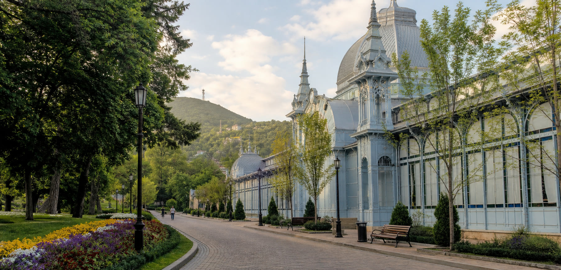 Курортный парк и историческая галерея в Ессентуках